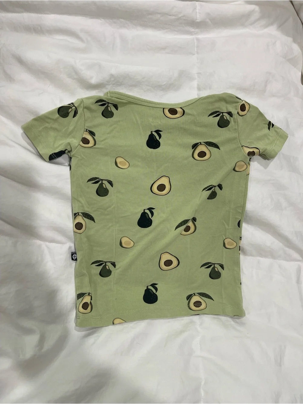 Kyte Baby Avacado Short Sleeve Pajamas. Size 2T